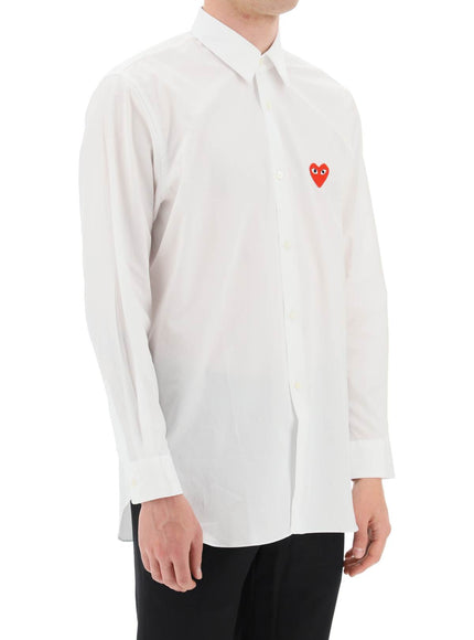 Comme Des Garcons Play heart patch unisex shirt