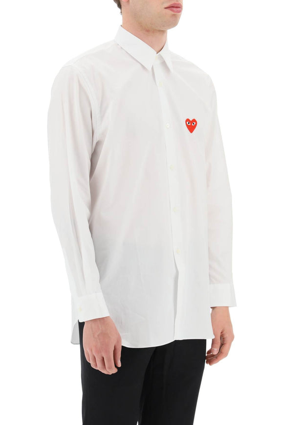 Comme Des Garcons Play heart patch unisex shirt