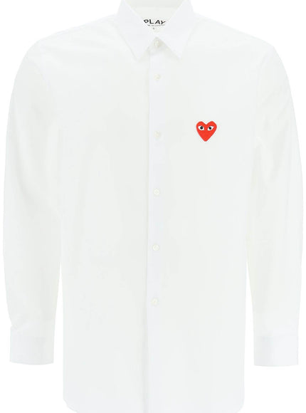 Comme Des Garcons Play heart patch unisex shirt