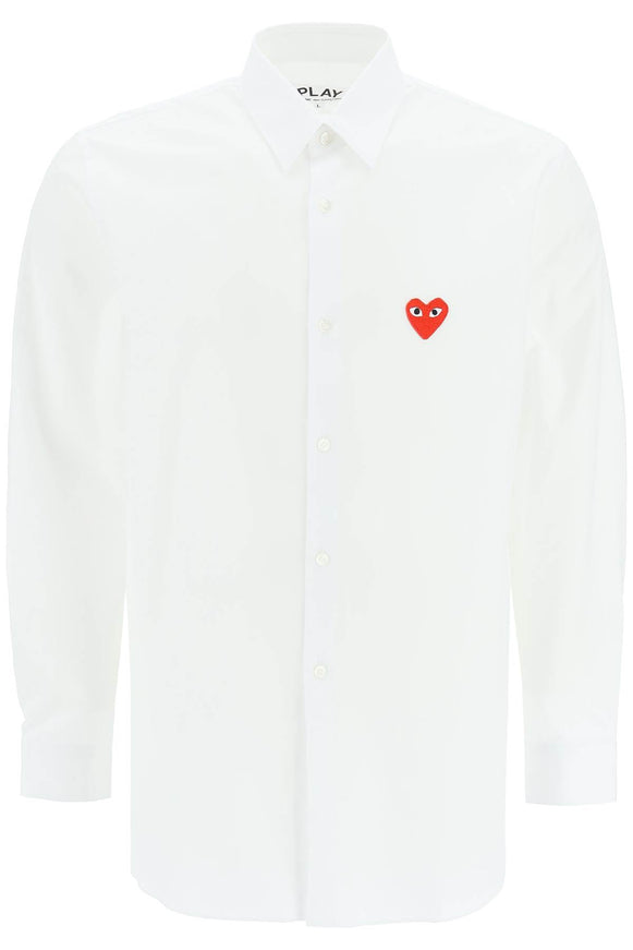 Comme Des Garcons Play heart patch unisex shirt