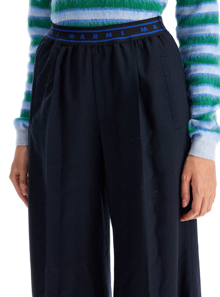 Marni tropical wool palazzo pants for