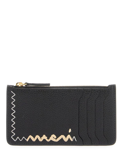 Marni embroidered card holder