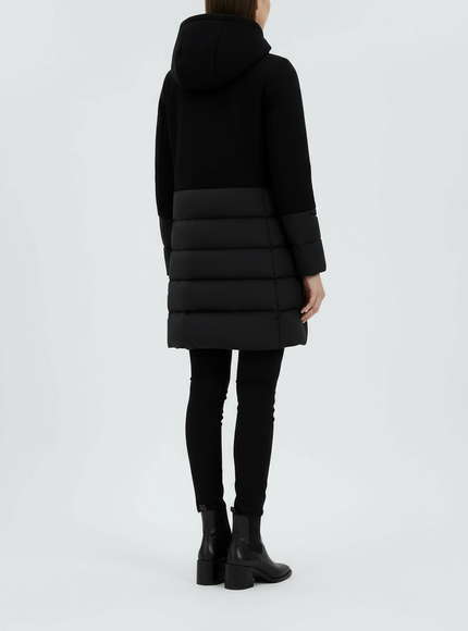 Herno Diagonal Wool and Nuage Parka