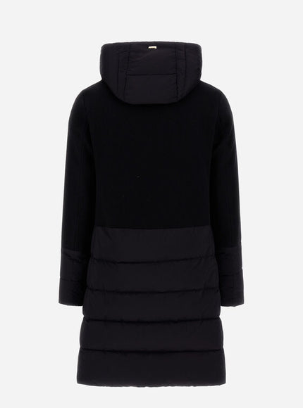 Herno Diagonal Wool and Nuage Parka