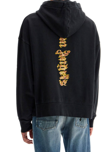 Palm Angels 'burning palm oversized hoodie with hood'