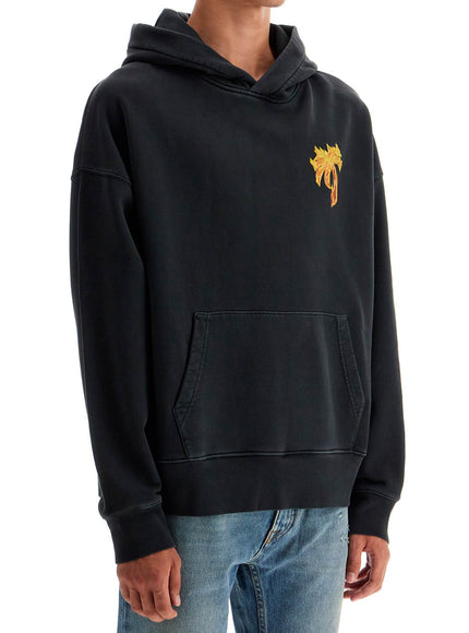 Palm Angels 'burning palm oversized hoodie with hood'