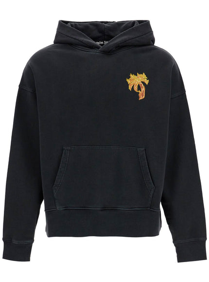 Palm Angels 'burning palm oversized hoodie with hood'