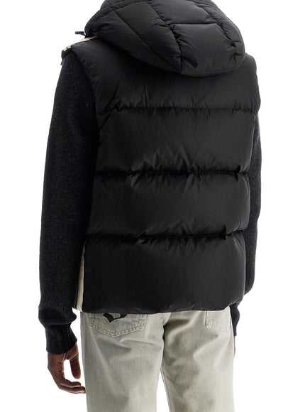 Palm Angels sleeveless down jacket with contrasting