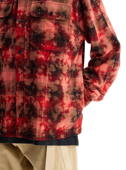 Palm Angels 'flannel shirt with curved logo