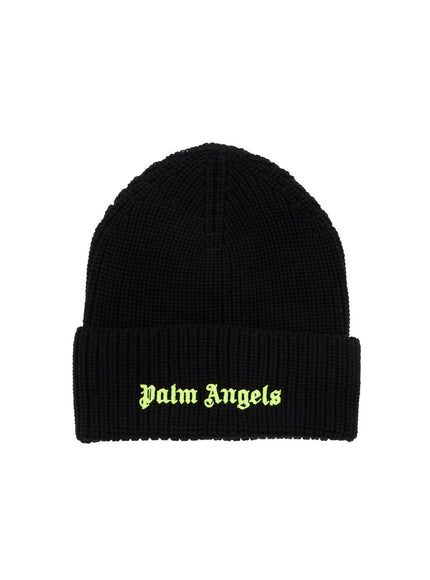 Palm Angels fluorescent logo beanie