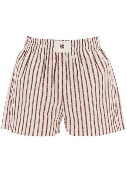 Amiri striped pajama shorts