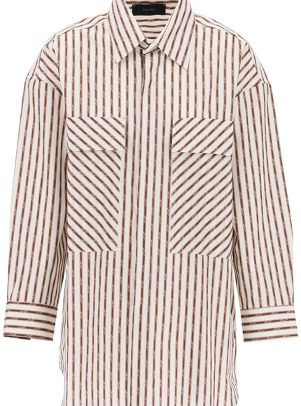 Amiri striped maxi shirt