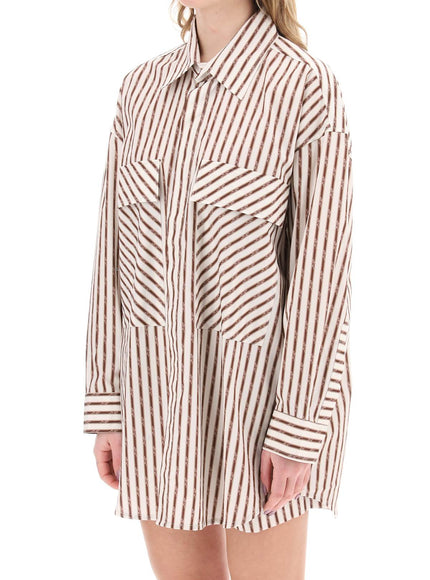 Amiri striped maxi shirt