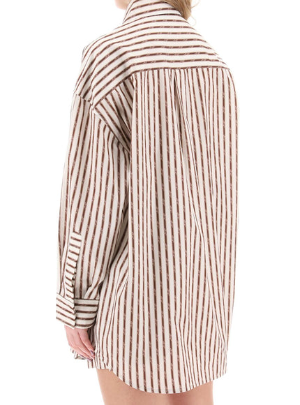 Amiri striped maxi shirt