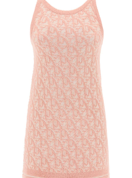 Palm Angels monogram knitted mini dress