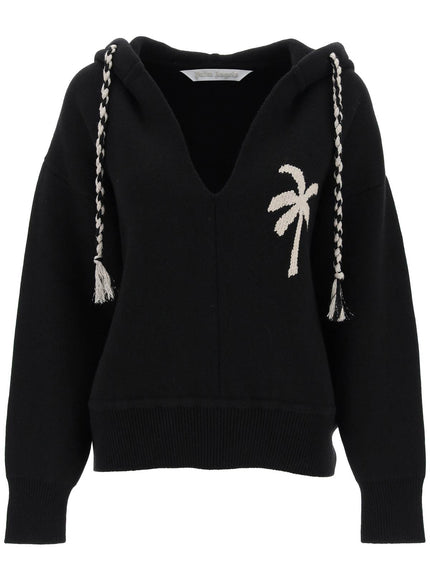 Palm Angels palm knitted hoodie