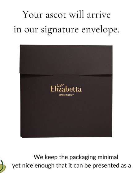 Elizabetta Bugatti Silk Ascot Cravat Tie - Grey