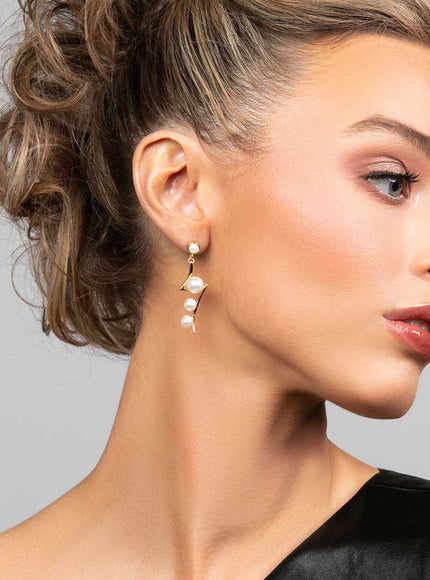 Paisley Pearl Earrings