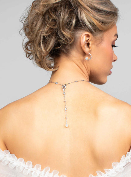 Palmer Pearl Charm Lariat Necklace