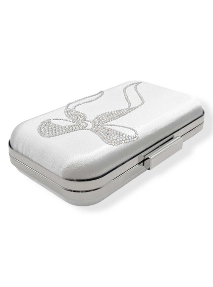 Paris Crystal Bow Clutch