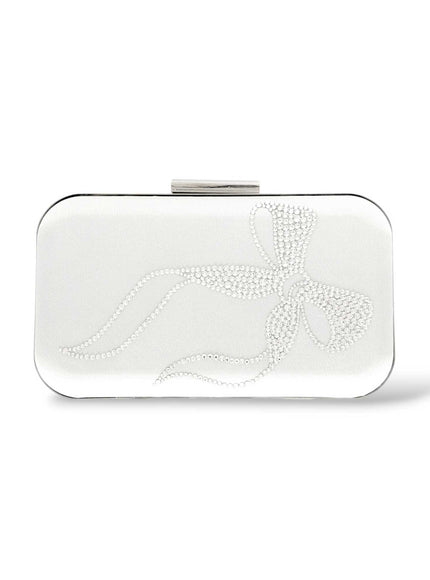 Paris Crystal Bow Clutch