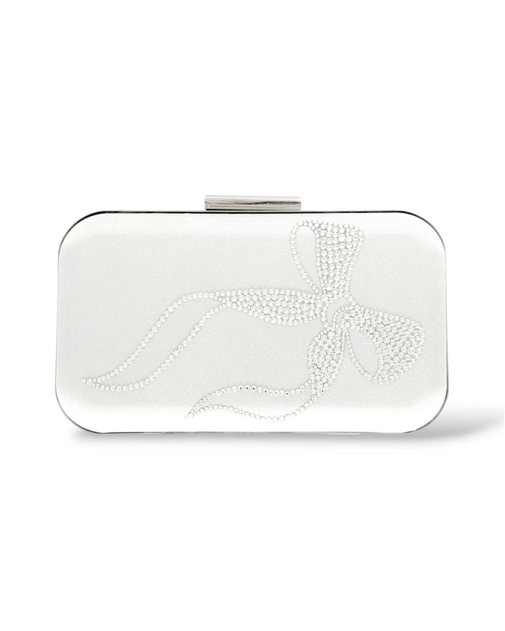 Paris Crystal Bow Clutch