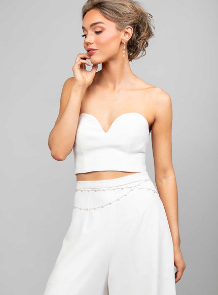Pearlette Pearl Chain Belt