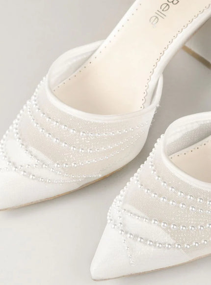 Bella Belle Perla Pearl Block Heels