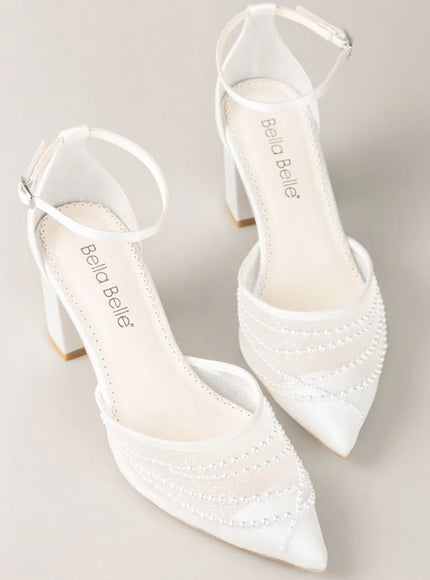 Bella Belle Perla Pearl Block Heels