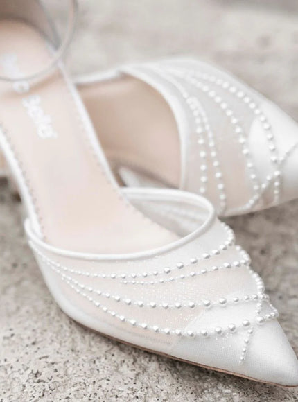 Bella Belle Perla Pearl Block Heels