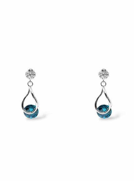 Perry CZ Crystal Drop Earrings