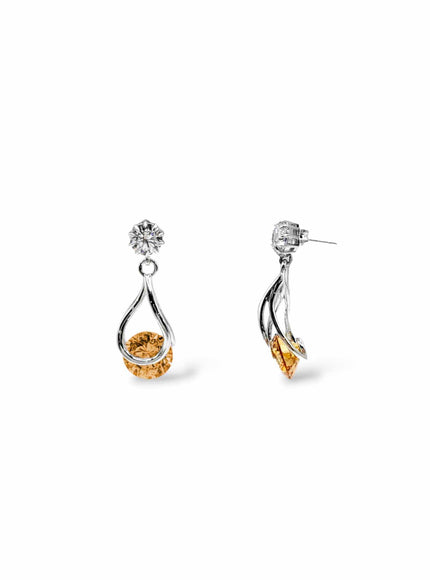 Perry CZ Crystal Drop Earrings