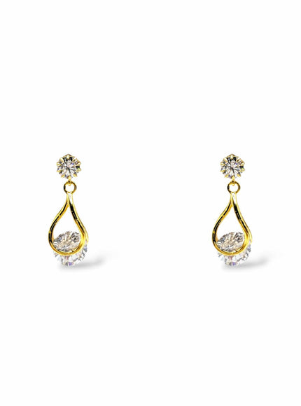 Perry CZ Crystal Drop Earrings