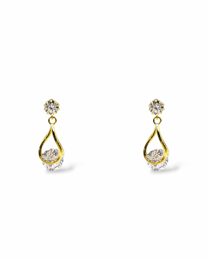 Perry CZ Crystal Drop Earrings