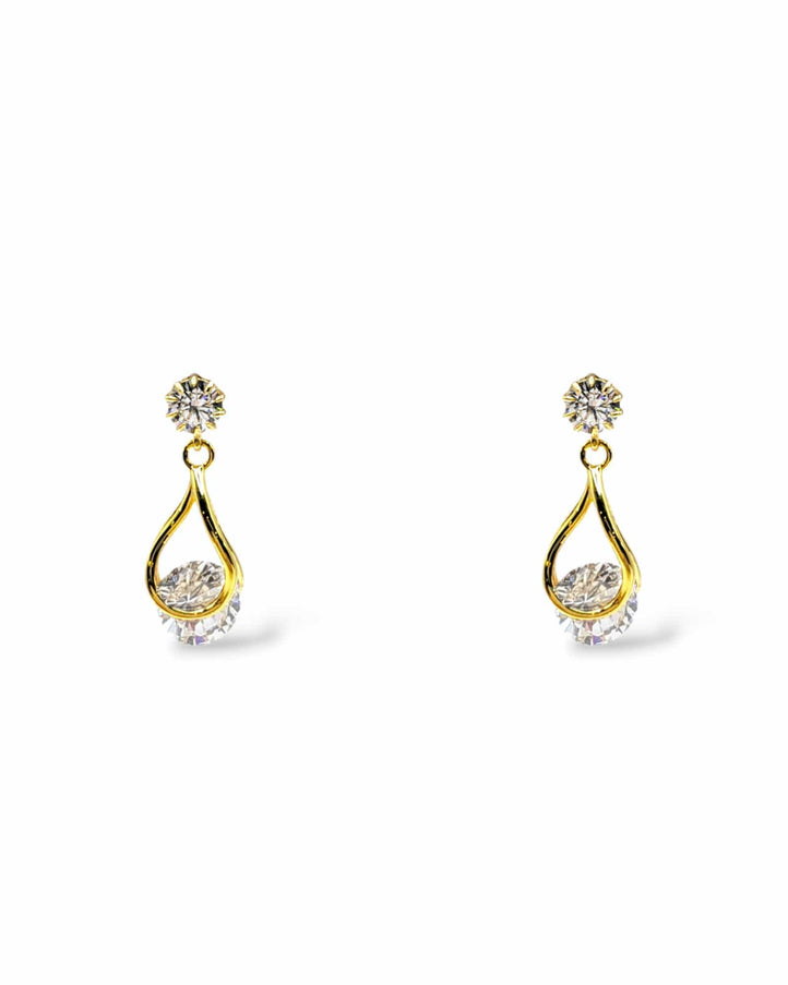 Perry CZ Crystal Drop Earrings