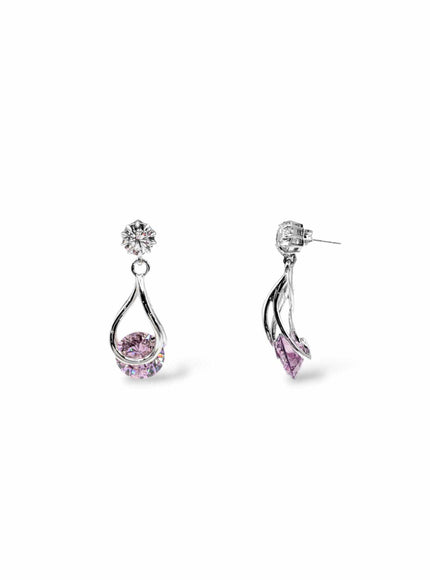 Perry CZ Crystal Drop Earrings