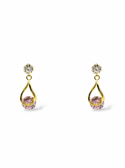 Perry CZ Crystal Drop Earrings