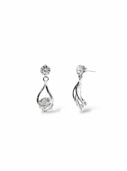 Perry CZ Crystal Drop Earrings