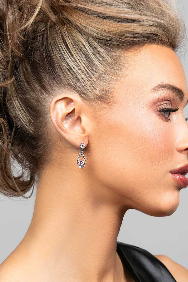 Perry CZ Crystal Drop Earrings