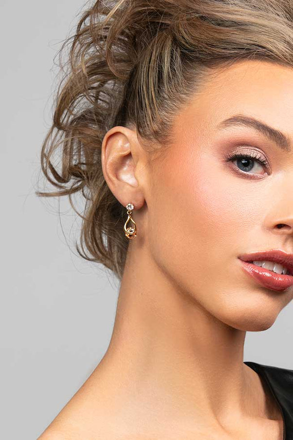 Perry CZ Crystal Drop Earrings
