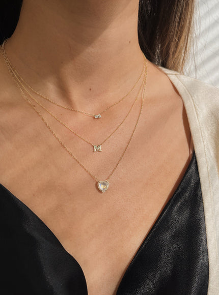 Zoe Lev Diamond Toi et Moi Necklace