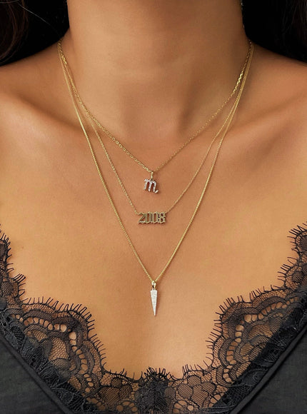 Zoe Lev Diamond Dagger Pendant