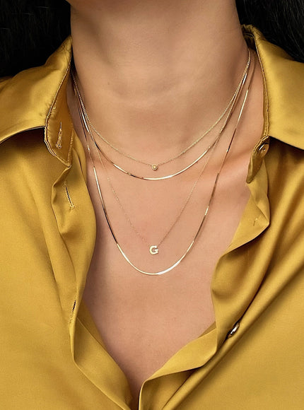 Zoe Lev 14K Gold Snake Chain Necklace