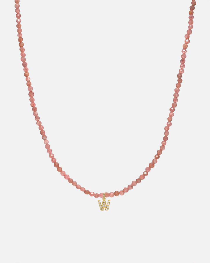 Zoe Lev Pink Rhodochrosite Bead Necklace