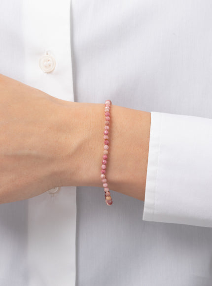Zoe Lev Pink Rhodochrosite Bead Bracelet