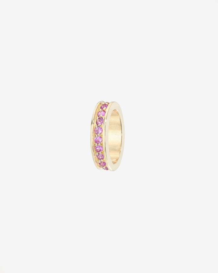 Zoe Lev Pink Sapphire Eternity Heirloom Charm