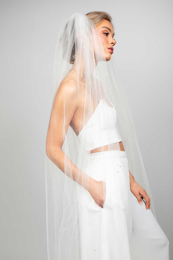 Pixie Crystal Cathedral Veil