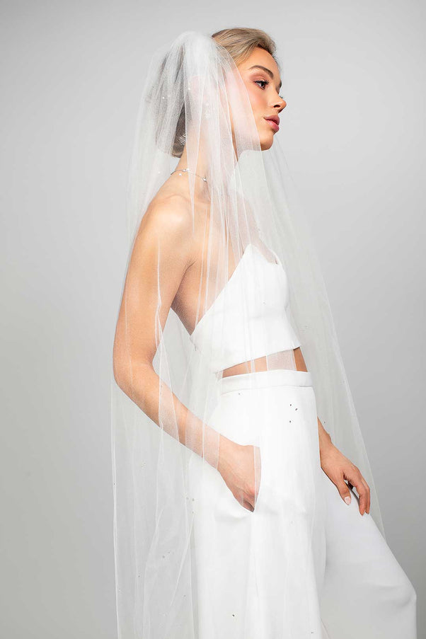 Pixie Crystal Cathedral Veil