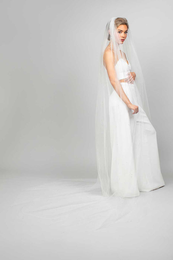 Pixie Crystal Cathedral Veil