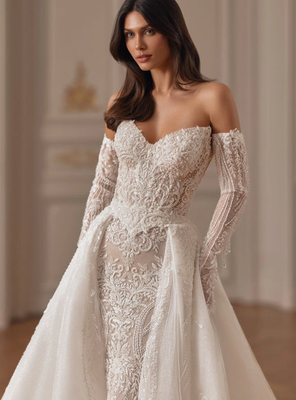 Pollardi Gleam Lace Mermaid Wedding Dress